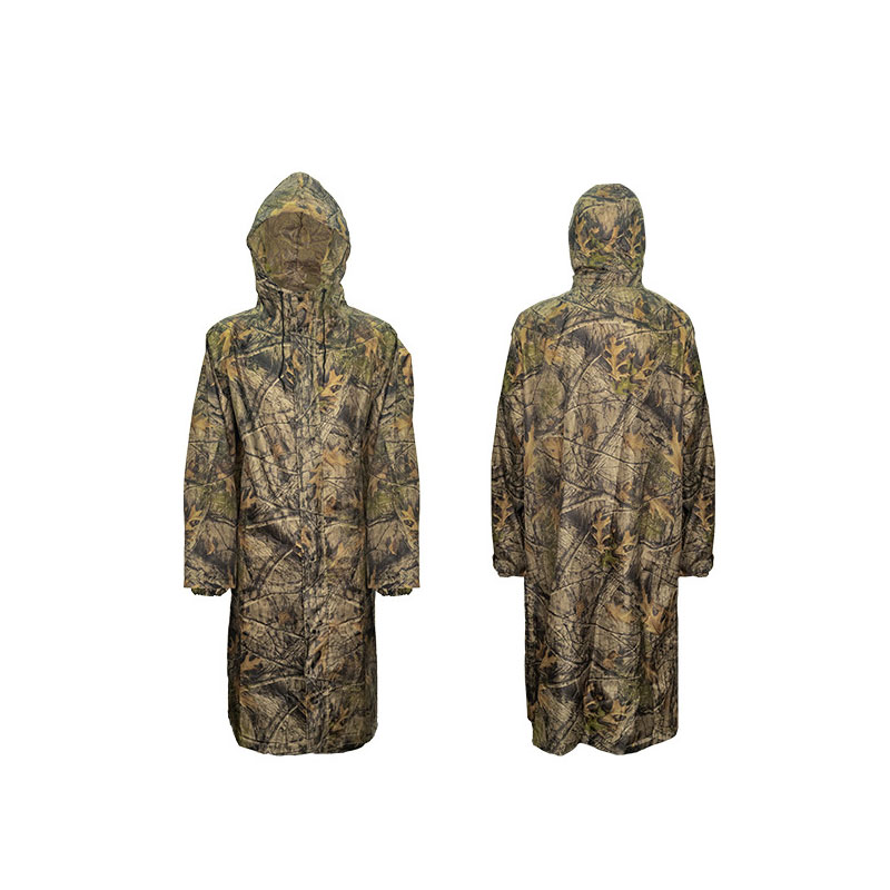 Camouflage Long Raincoat for M - Fishing Rain Suit 评论和价格