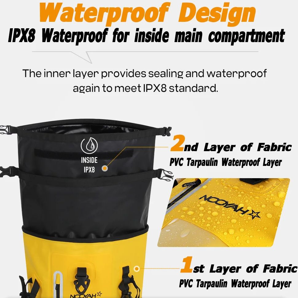 NOOYAH Dry Bag Waterproof Back - Fishing Bag Waterproof 评论和价格