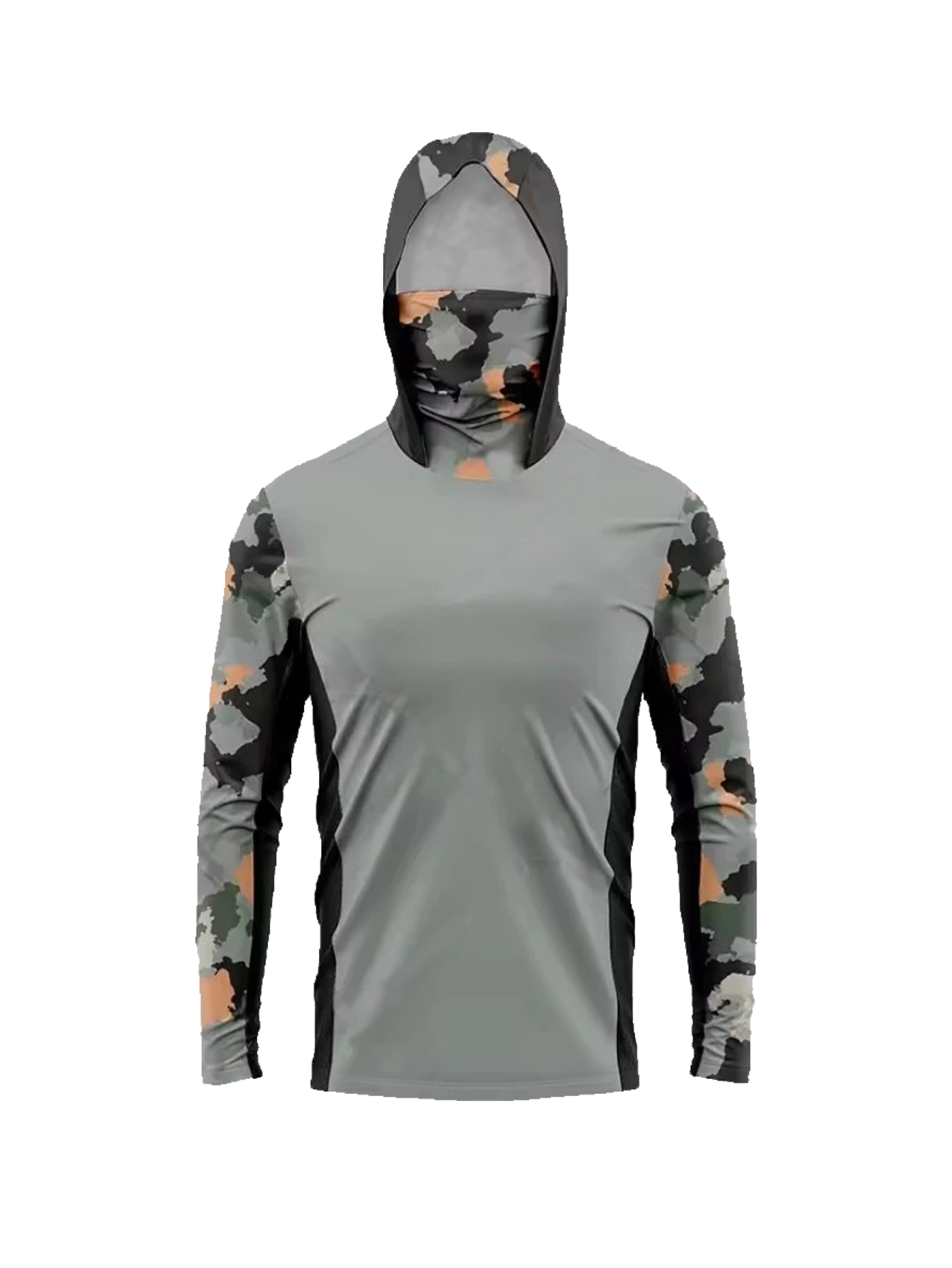 Ocean Blue Digital Brushstroke - Fishing Hoodie 评论和价格