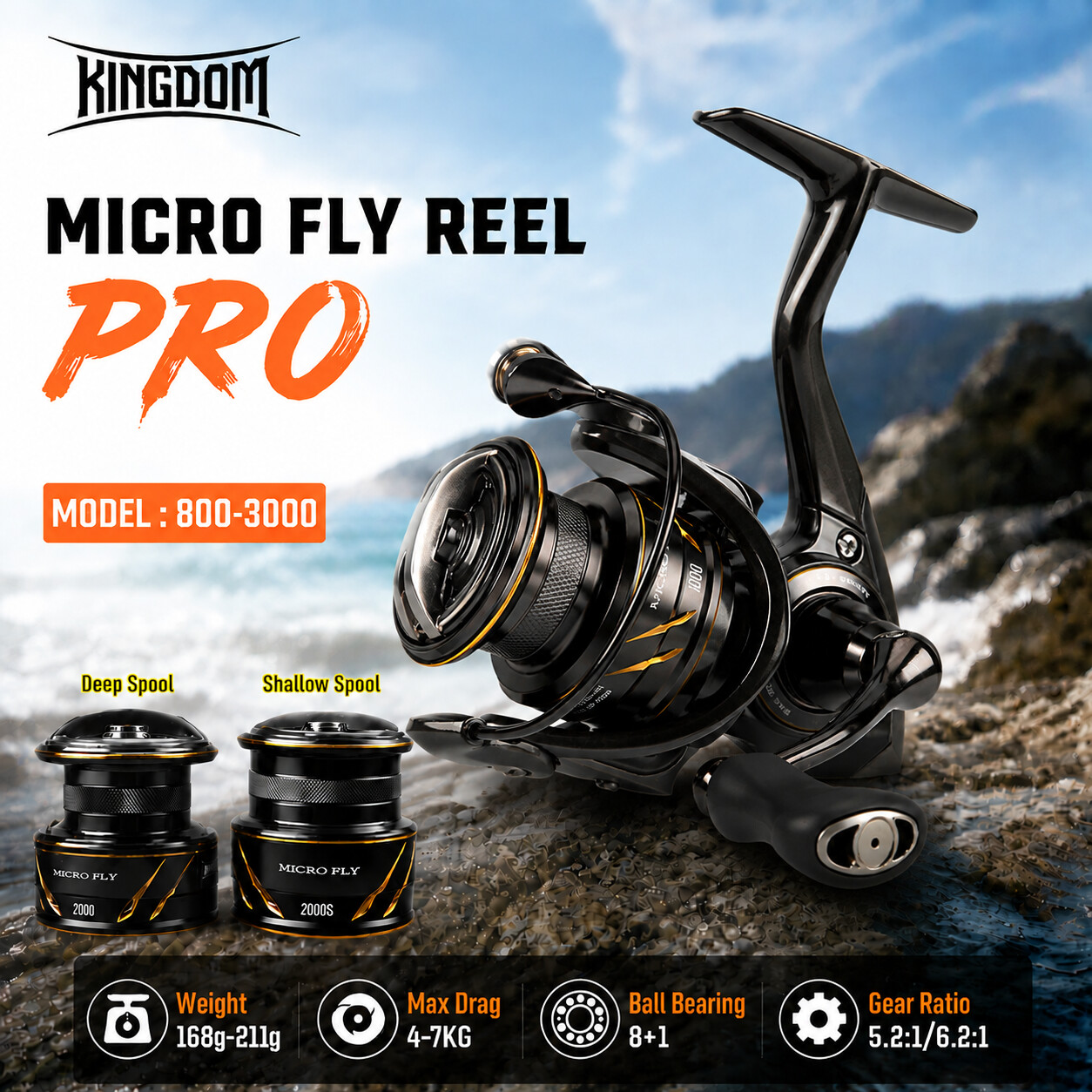 Kingdom Micro Fly Pro Fishing  - Shimano Reel Stradic 评论和价格