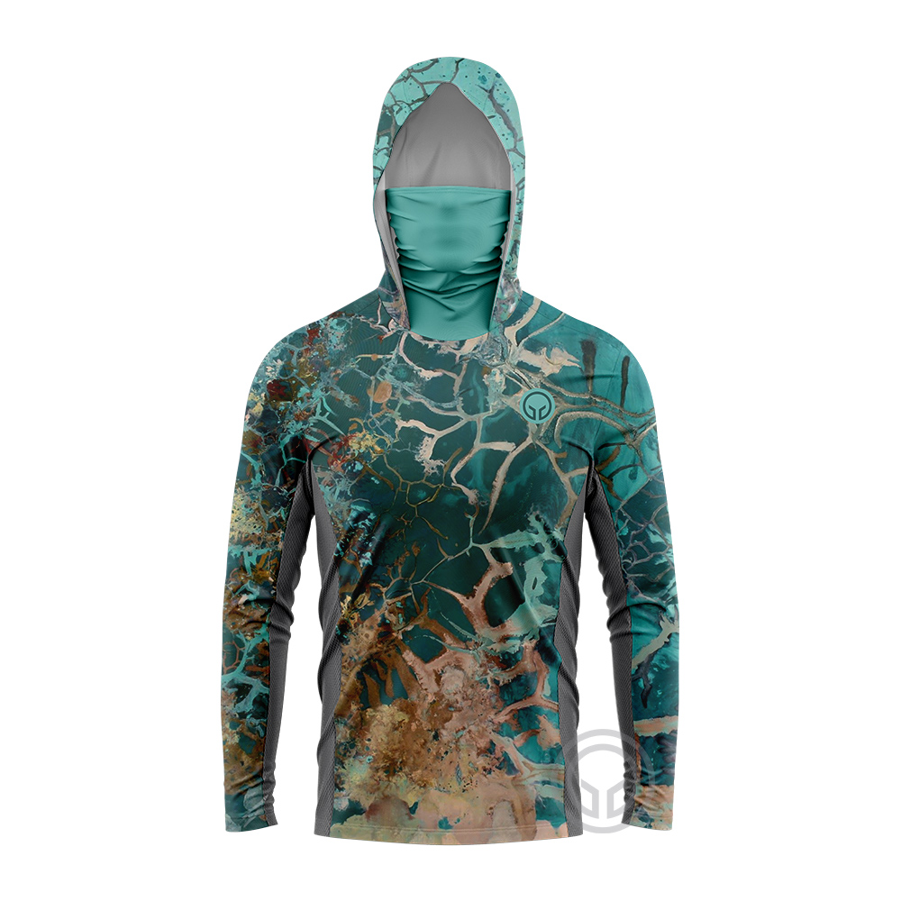 UPF50+ Sun-Protective Men Fish - Fishing Hoodie 评论和价格